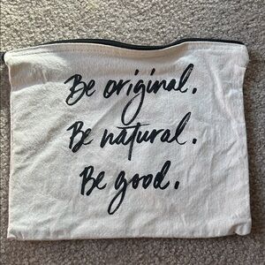 Bare Minerals Canvas Pouch with Zipper